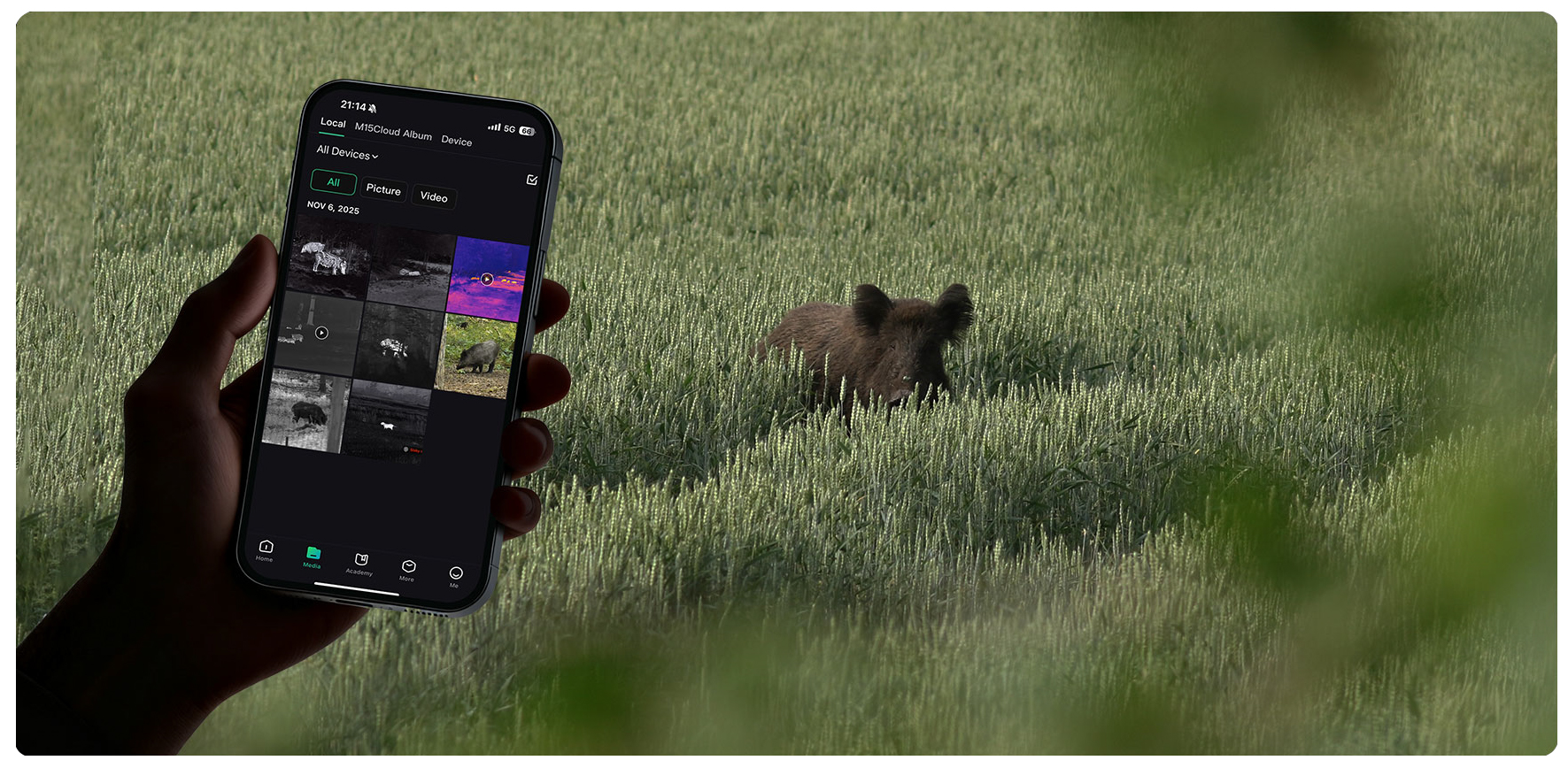 Multispektralna lornetka termowizyjna HIKMICRO Habrok 4K 2.0 HE25L Habrok_4K_HE25L_5