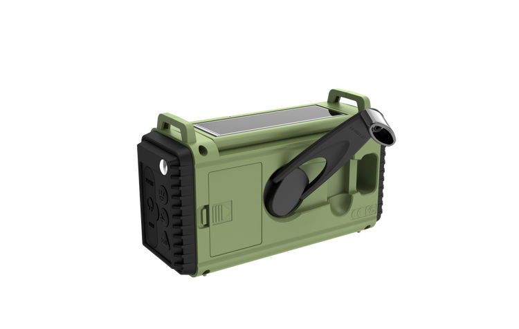 Przenośne Radio Solarne TOPHUNT 1199MAX Solarne Alarmowe Awaryjne Latarka Bateria SOS