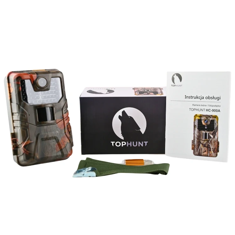 ZESTAW Fotopułapka KAMERA LEŚNA HC-900A 36Mpx 44 IR LED