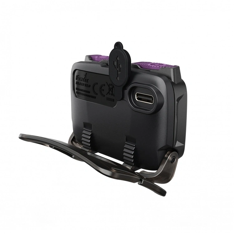 Latarka czołowa Fenix HL12R v2.0 fioletowa – lekka, mocna i ładowalna