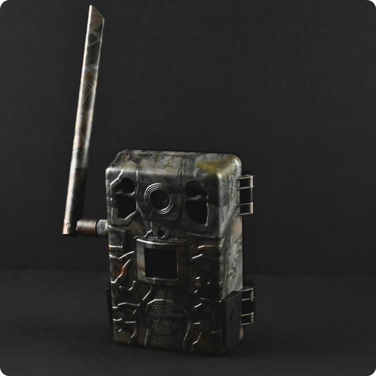 Zestaw Fotopułapka gsm Kamera Leśna TOPHUNT H6 Dark Green Panel Solarny 6xAkumulator 18650 Karta SD 32 GB Karta SIM Orange