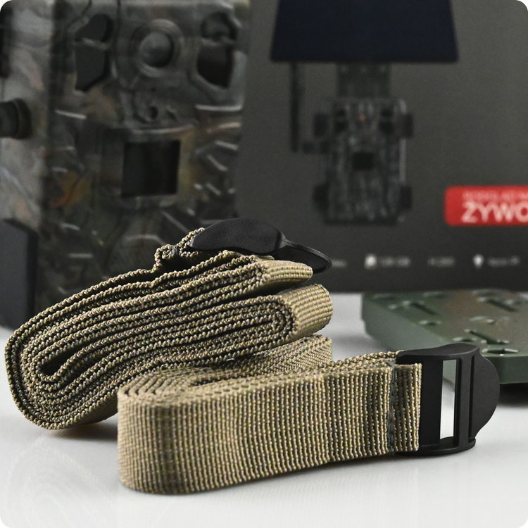 Zestaw Fotopułapka gsm Kamera Leśna TOPHUNT H6 Dark Green Panel Solarny 6xAkumulator 18650 Karta SD 32 GB Karta SIM Orange