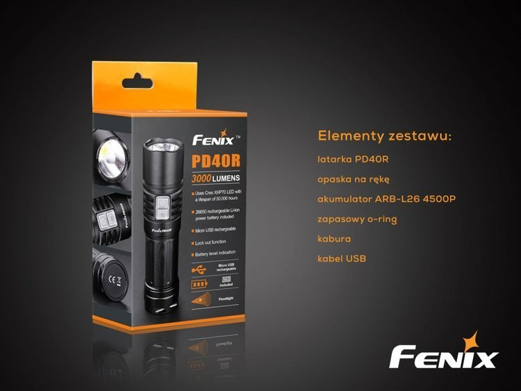 Latarka taktyczna LED Fenix PD40R V2.0