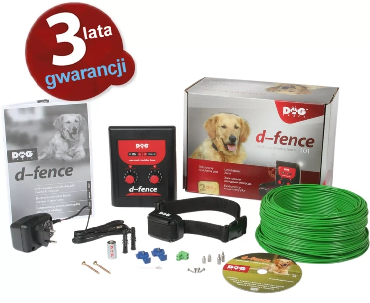 Niewidzialne ogrodzenie dla psa zestaw z kablem DOGTRACE d-fence 101