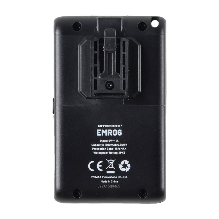 Bezprzewodowy odstraszacz komarów Nitecore EMR06 czarny