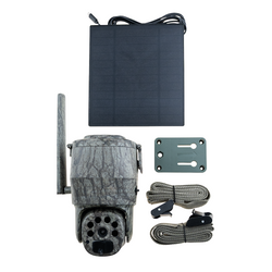 Kamera terenowa P6 4G LTE obrotowa Live View z panelem solarnym – fotopułapka SIM