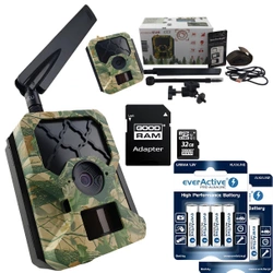 Zestaw Kamera Fotopułapka Predator Eye i001S Full-HD 4G LTE 30MPX + 8XAA + SD 32GB