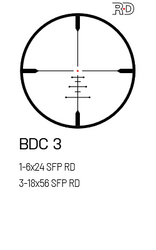 Luneta MeoPro R6 3-18x56 SFP RD - BDC 3