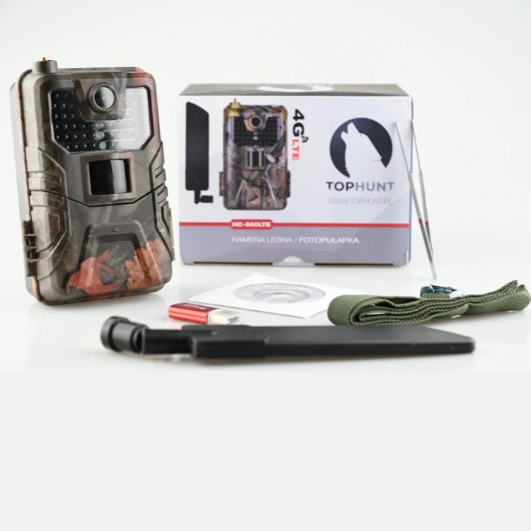 Zestaw Fotopułapka Kamera Leśna HC-900LTE GSM 16MPX +Karta SD 32 GB +8xAA