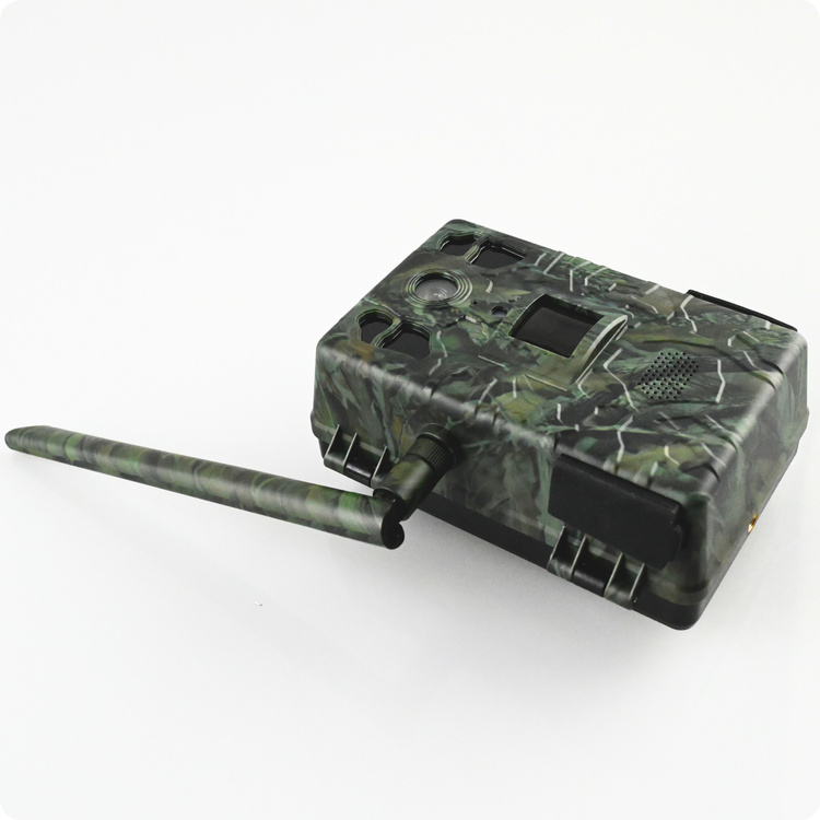 Zestaw Fotopułapka GSM Kamera Leśna TOPHUNT H6 Green Panel Solarny 6xAkumulator 18650 Karta SD 32 GB Karta SIM Orange