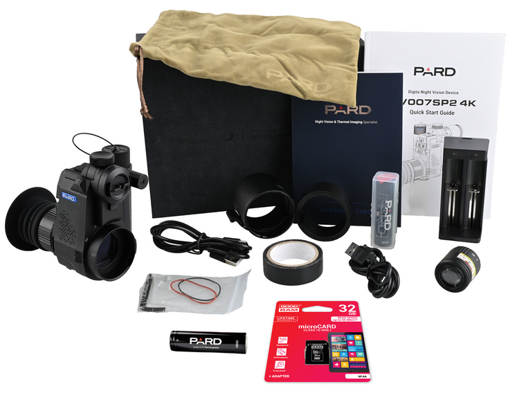 Zestaw nasadka nakładka noktowizyjna PARD NV-007SP2 4K + akcesoria