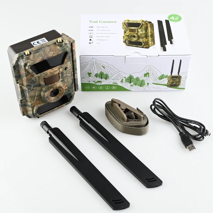 Zestaw Fotopułapka SF4.0P-CG Pro AES GPS + 12x AA + karty SIM i SD + Ładowarka