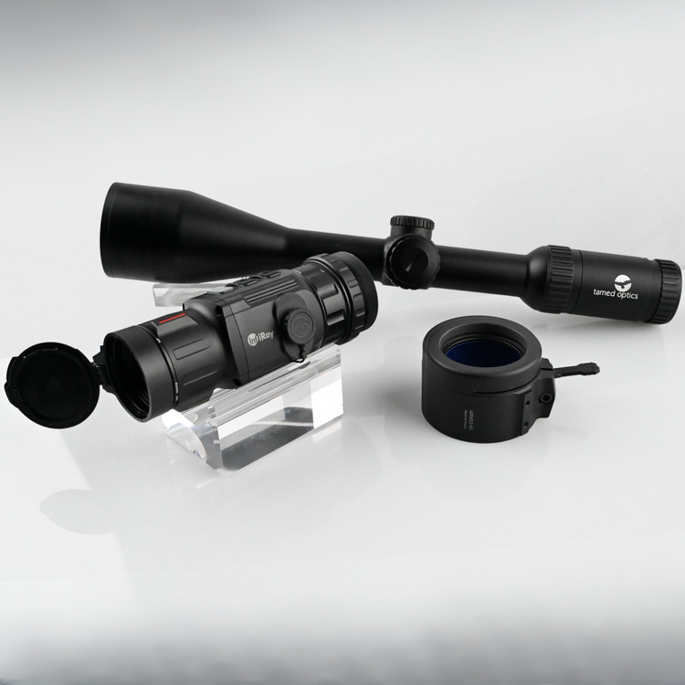 Zestaw Luneta Celownicza Tamed Optics 3-18x56 HD SF 4A + Adapter Rusan ARM52 65 mm Q-R + Nasadka noktowizyjna noktowizor InfiRay CD35