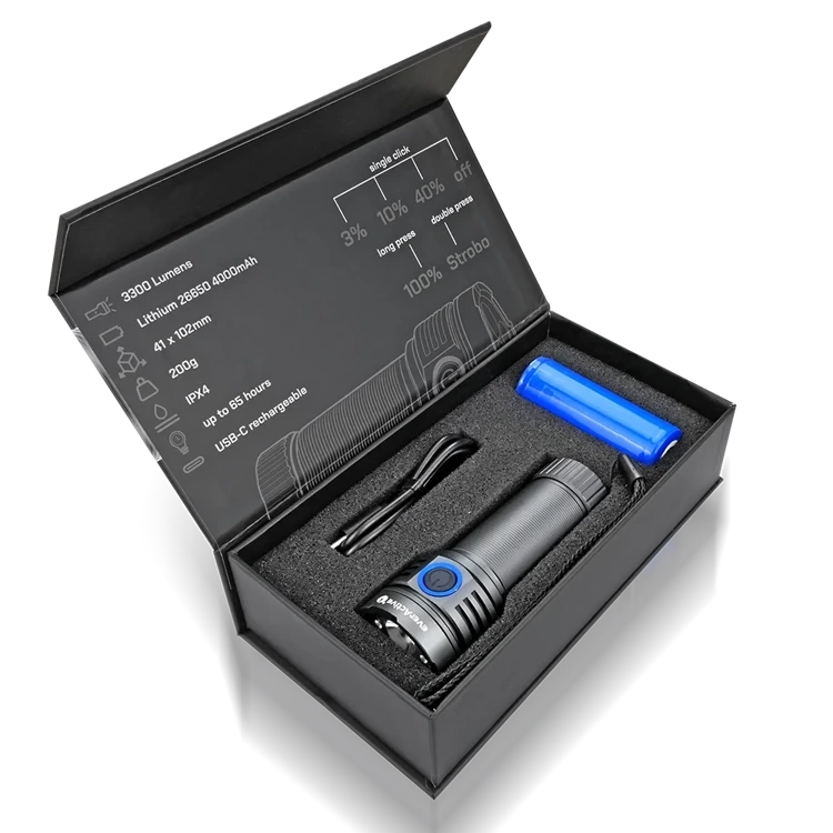 Ładowalna latarka ręczna LED everActive FL-3300R Luminator