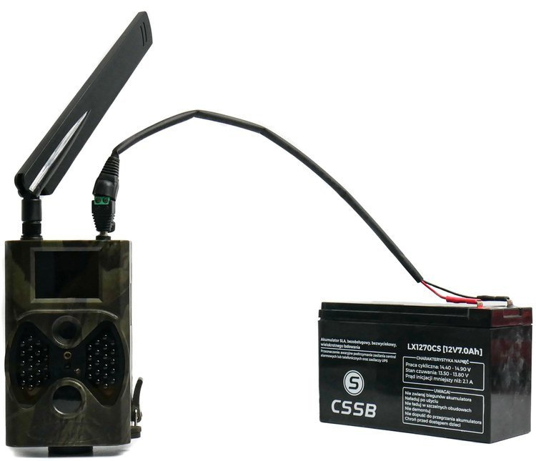 Akumulator do Fotopułapka HC-300M ładowanie zestaw