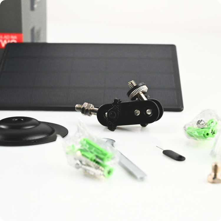 Zestaw Fotopułapka gsm Kamera Leśna TOPHUNT H6 Dark Green Panel Solarny 6xAkumulator 18650 Karta SD 32 GB Karta SIM Orange