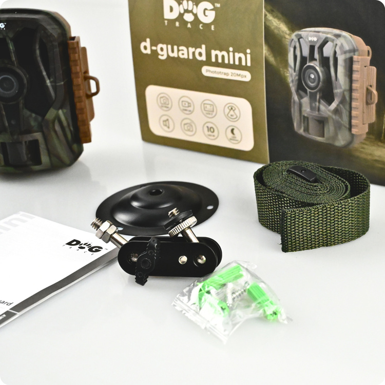 Zestaw Fotopułapka DOGTRACE D-Guard Mini + karta SD 32GB + 4xAA