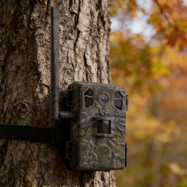 Zestaw fotopułapka z podglądem na żywo TopHunt 2.7K 4G LTE Dark Green