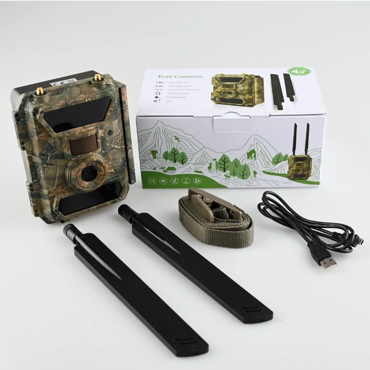 SiFar SF4.0CG Pro 100° GPS — fotopułapka 4G LTE 24 Mpx, moduł GPS, IR 940nm, zasilanie 12×AA