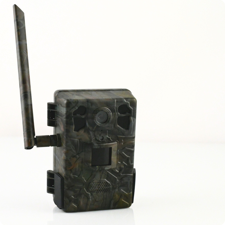 Zestaw Fotopułapka gsm Kamera Leśna TOPHUNT H6 Dark Green Panel Solarny 6xAkumulator 18650 Karta SD 32 GB Karta SIM Orange