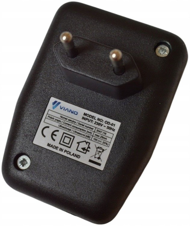 Skuteczny odstraszacz myszy, szczurów, kun, gryzoni 220V