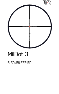 Luneta MeoPro R6 5-30x56 FFP RD - Mil-Dot3