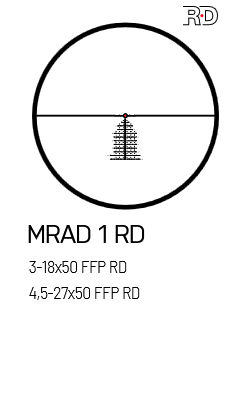 Luneta MeoPro R6 4,5-27x50 FFP RD (MIL) - Mrad1