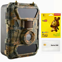 SiFar SF4.0CG Pro 100° GPS — fotopułapka 4G LTE 24 Mpx, moduł GPS, IR 940nm, zasilanie 12×AA