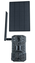 Fotopułapka H2 4G LTE z podglądem na żywo, głośnikiem, panelem solarnym i ogniwami 18650 w zestawie