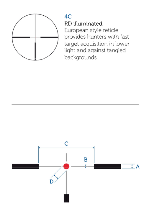 Luneta MeoStar R 2.5-15x50 RD - 4C