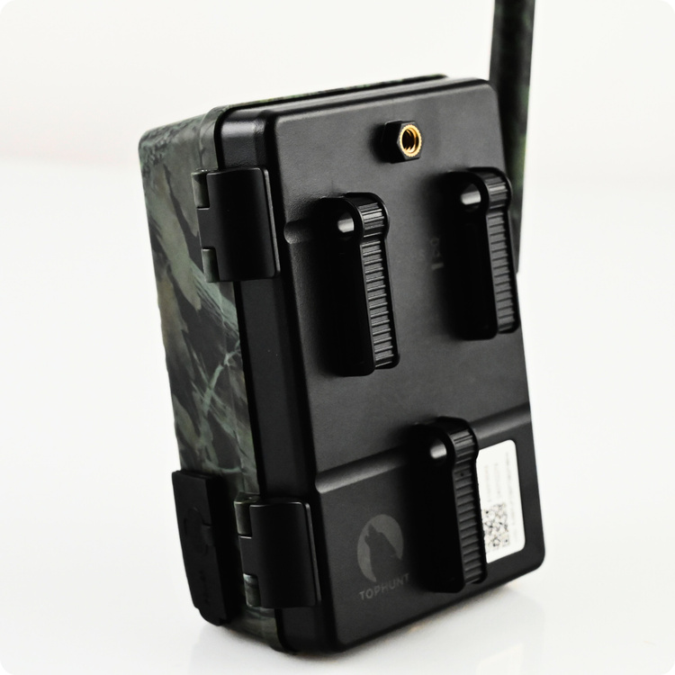 Zestaw Fotopułapka GSM Kamera Leśna TOPHUNT H6 Green Panel Solarny 6xAkumulator 18650 Karta SD 32 GB Karta SIM Orange