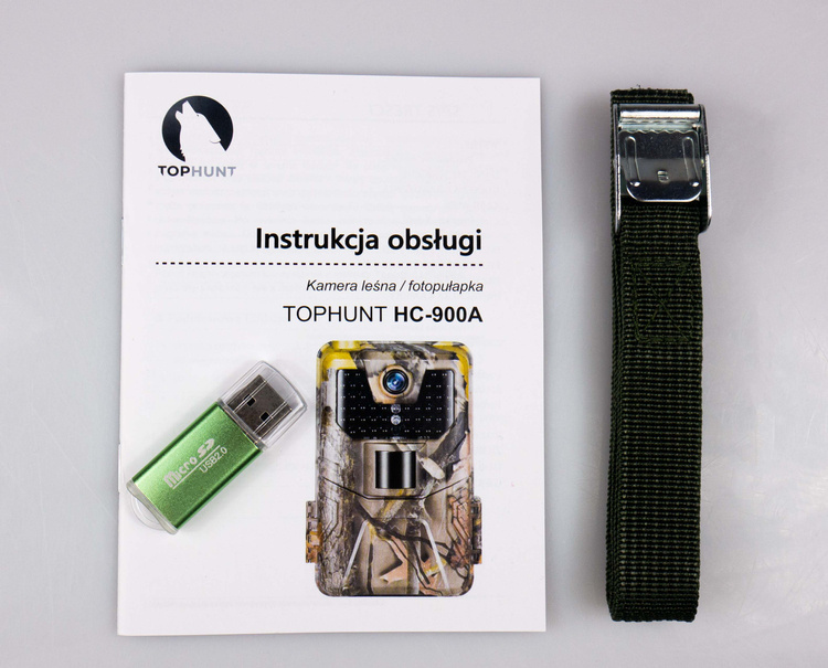 ZESTAW Fotopułapka KAMERA LEŚNA HC-900A 36Mpx 44 IR LED