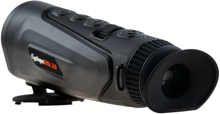 Monokular termowizyjny ThermTec Cyclops 335L 3.0 na nocne polowanie i poszukiwanie postrzałka
