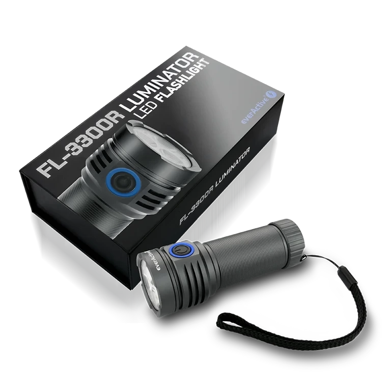 Ładowalna latarka ręczna LED everActive FL-3300R Luminator