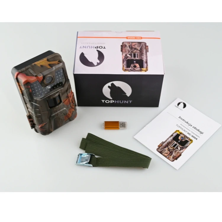 ZESTAW Fotopułapka KAMERA LEŚNA HC-900A 36Mpx 44 IR LED