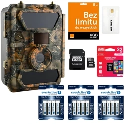 Zestaw Fotopułapka SF4.0P-CWG Pro 100° LTE + 12xAA + SD 32GB + SIM