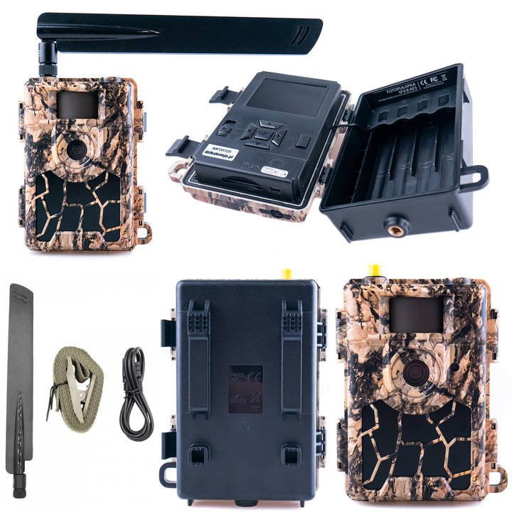 Fotopułapka Kamera leśna GPS SF4.8AES GPS PL Szyfrowanie zdjęć RODO 24 Mpx 4G LTE