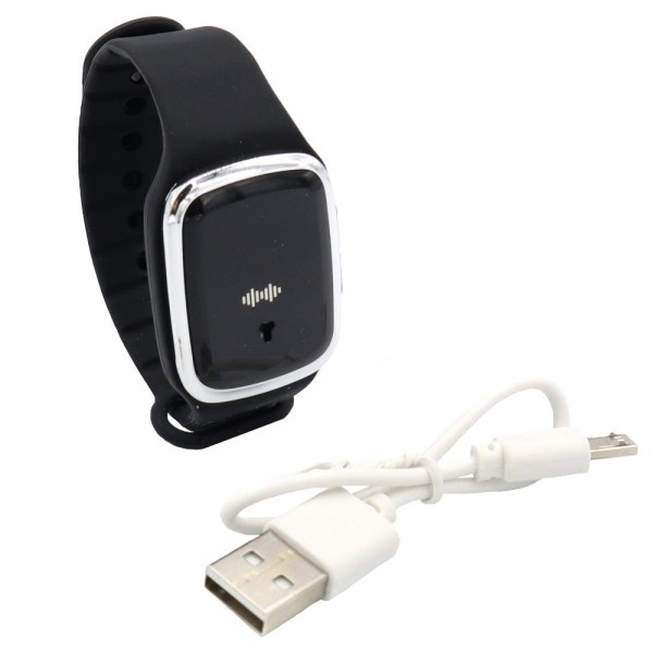 Zegarek Opaska Odstraszająca Komary Czarna M2