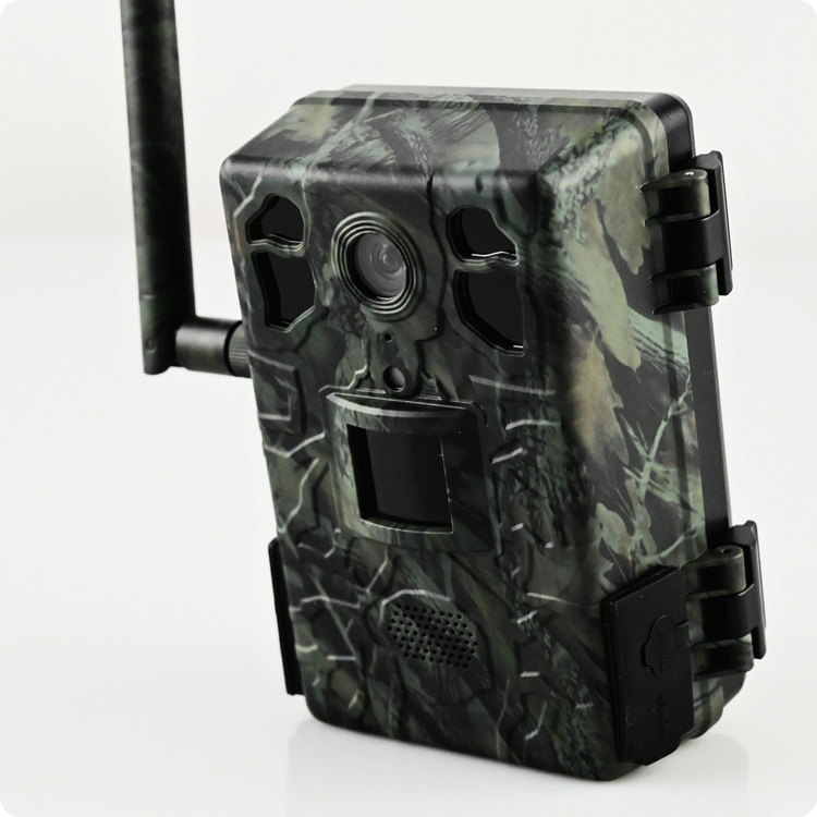 Zestaw Fotopułapka GSM Kamera Leśna TOPHUNT H6 Green Panel Solarny 6xAkumulator 18650 Karta SD 32 GB Karta SIM Orange