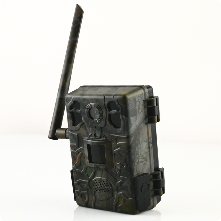 Zestaw Fotopułapka gsm Kamera Leśna TOPHUNT H6 Dark Green Panel Solarny 6xAkumulator 18650 Karta SD 32 GB Karta SIM Orange