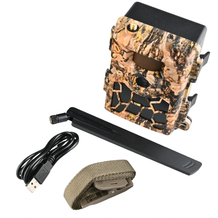 Zestaw Fotopułapka Kamera Leśna SF5.8AES GPS GSM 4G LTE 24Mpx Full-HD + 8xAA + SD 32GB + karta SIM