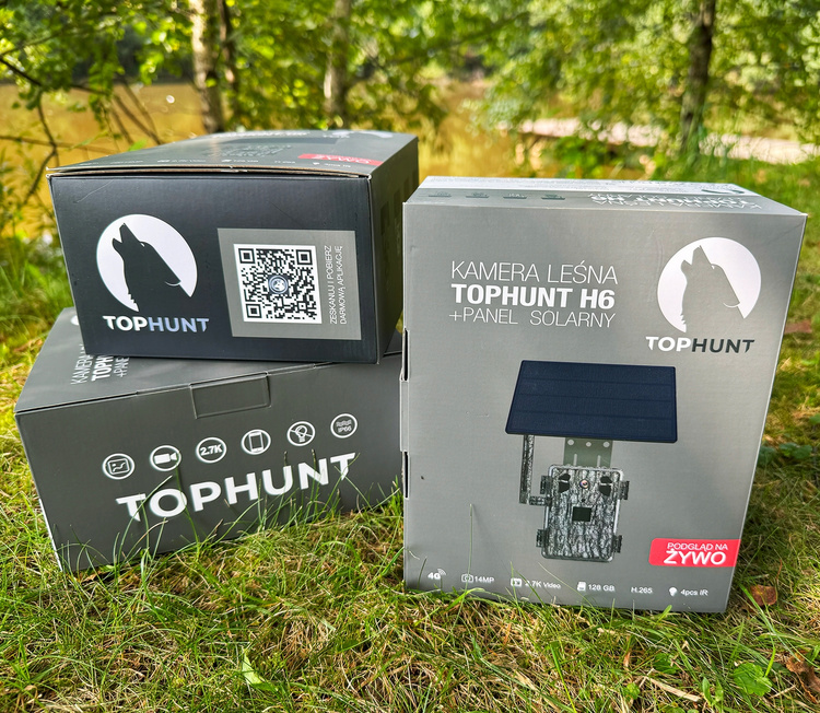 Kamera leśna fotopułapka TopHunt 2.7K 4G LTE podgląd na żywo Green