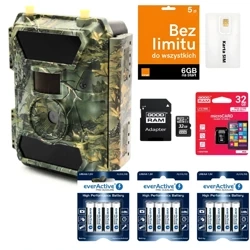 Zestaw Fotopułapka SF4.0P-CWG Pro AES GSM LTE + 12x AA + Karta SIM i SD