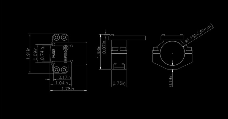 Montaż InfiTac PM02 - Mocowanie pierścieniowe 30 mm