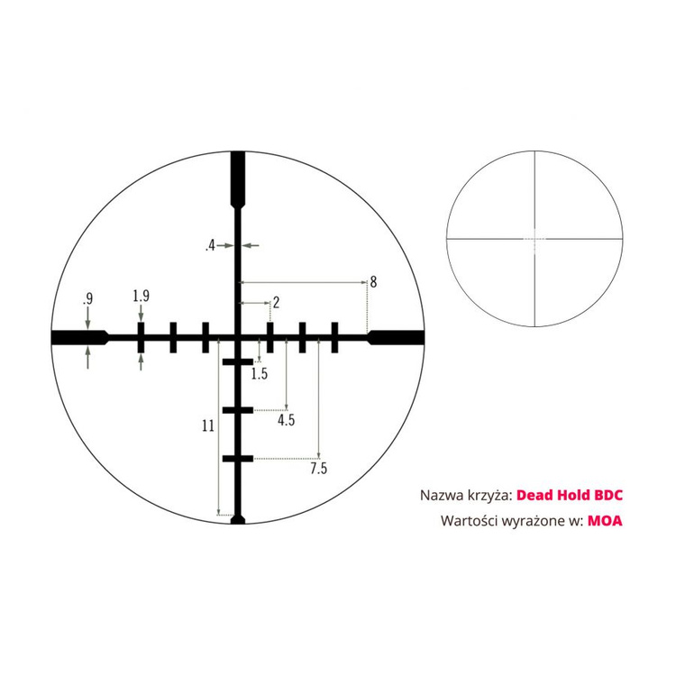 Luneta celownicza Vortex Crossfire II 2-7x32 1'' BDC