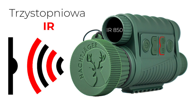 Zestaw Noktowizor Monokular NachtJaeger NH-3 + Akcesoria