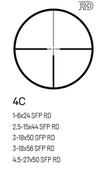 Luneta MeoPro R6 3-18x50 SFP RD - 4C