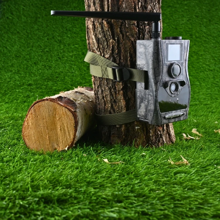 Zestaw Fotopułapka Kamera leśna HC-BG584 GSM 4g LTE 24MPX + Karta SD 32GB +8xAA + Karta SIM Starer Orange