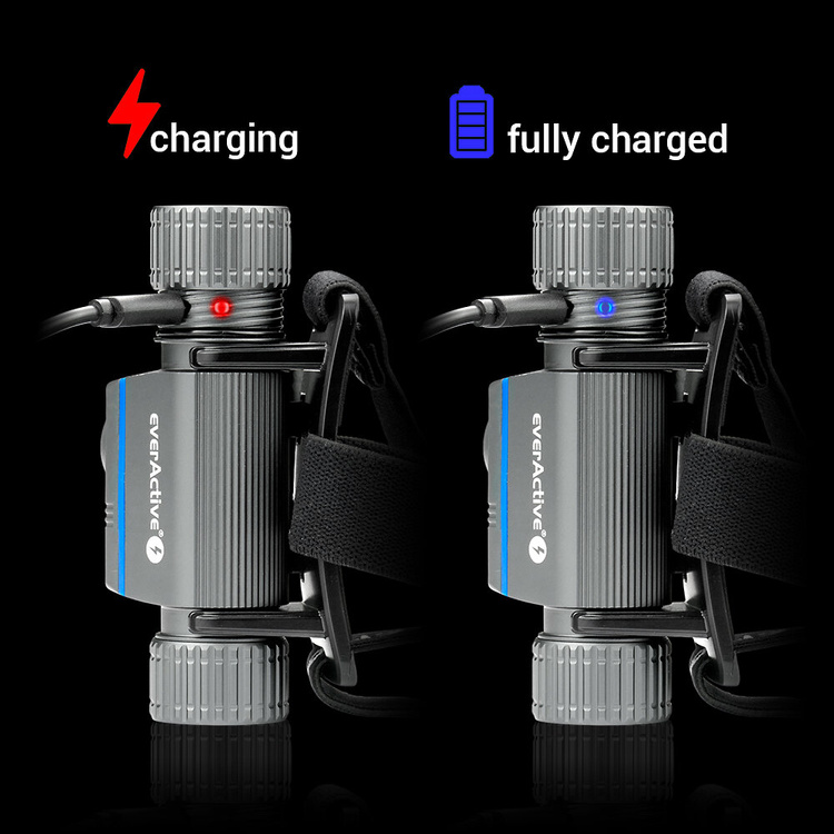 Latarka czołowa z akumulatorem LED everActive HL-2000R Force pro