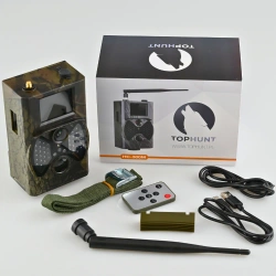 Fotopułapka GSM kamera leśna HC-300M 40 IR 940nm Czujnik Ruchu v3 16MPX